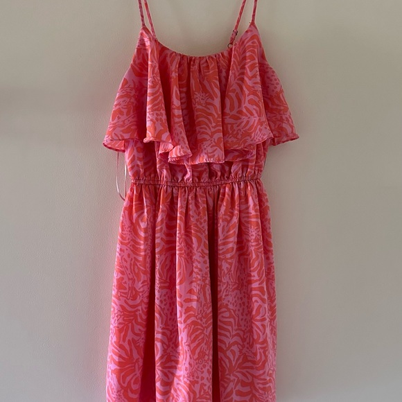 Lily Pulitzer Coral Sleeveless Dress - Picture 3 of 5